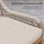 Tabouret 24,8 "avec coussin Davan