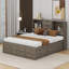 Lit plateforme avec tête de rangement et 8 tiroirs Billington-890180356-890180354