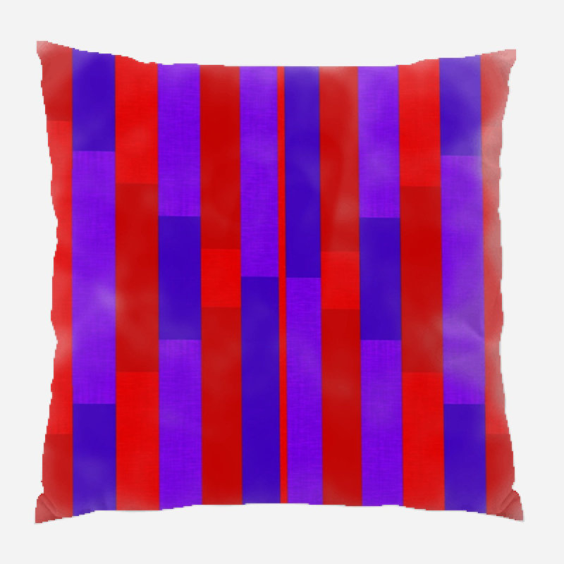 Fabric Microsuede Reversible Throw Pillow