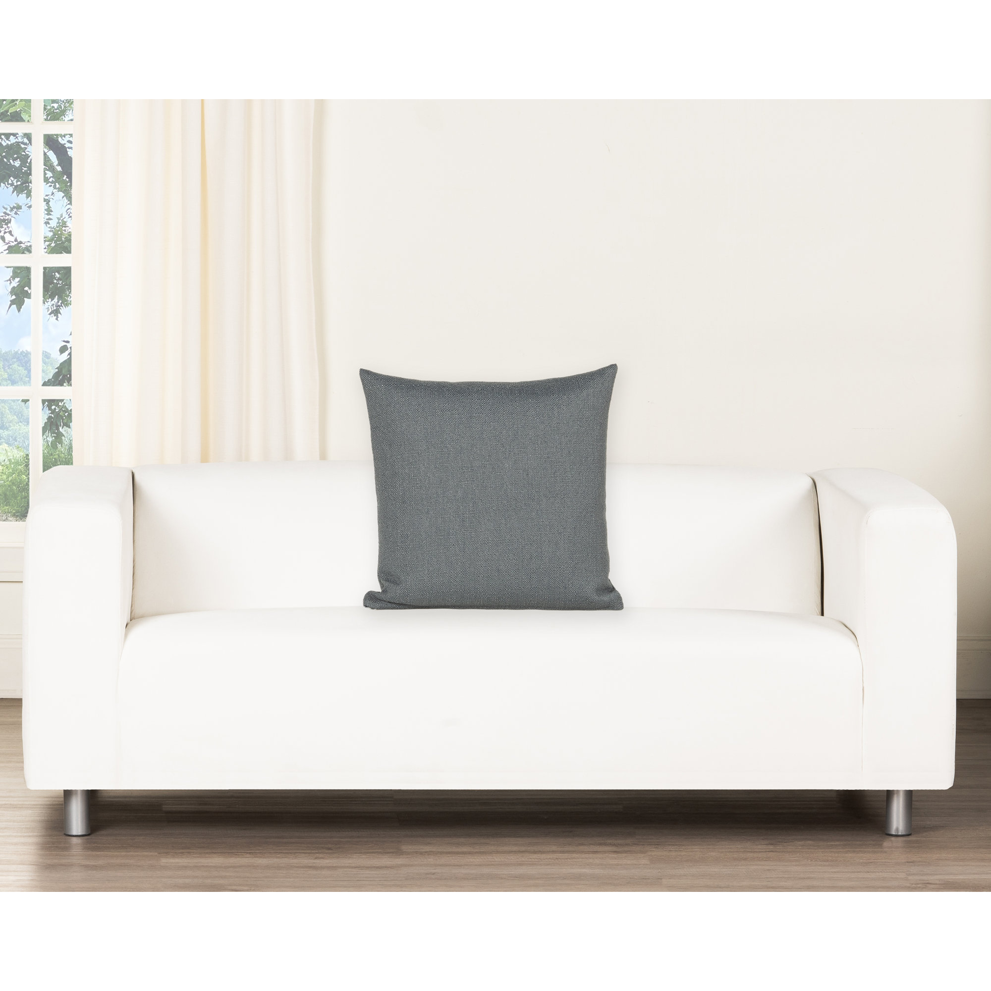 Birch Lane Coolidge Throw Pillow Throw, Square 20", Blue, Feather