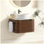 Meuble-lavabo mural 24 po en noyer avec lavabo, porte-serviettes gratuit, vasque en céramique blanche, pré-assemblé-480184963-480184966
