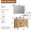 Ensemble de meuble-lavabo simple 48 po Salome