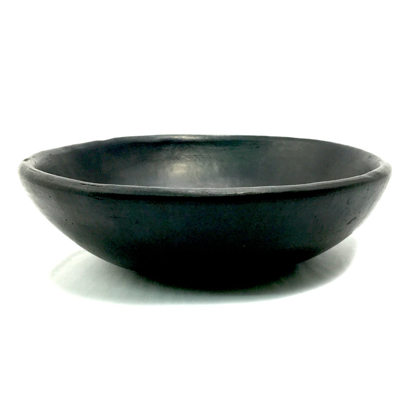 Deep Round Clay Serving La Chamba Plate,  Large