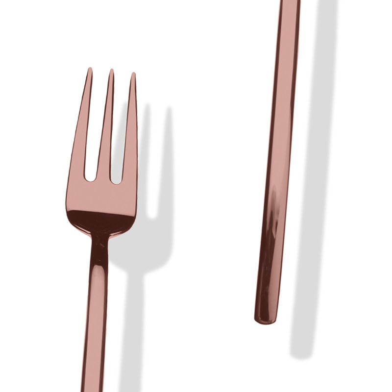Due 2 Piece Stainless Steel Hostess Set, Bronze