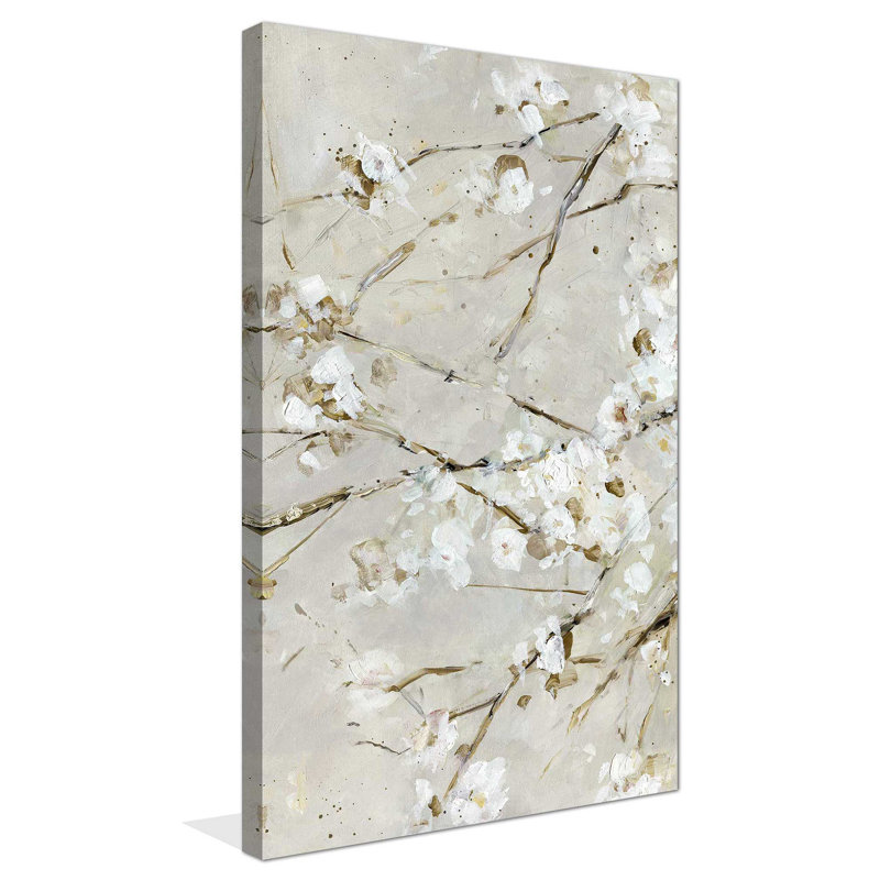 «Blossom Confetti» par Sally Swatland - Peinture, H 72 po x l 42 po