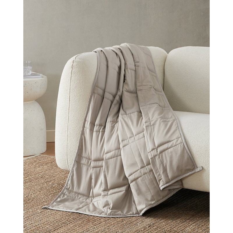Couverture lestée en coton Baloo Living, Très grand lit, Sauge argentée