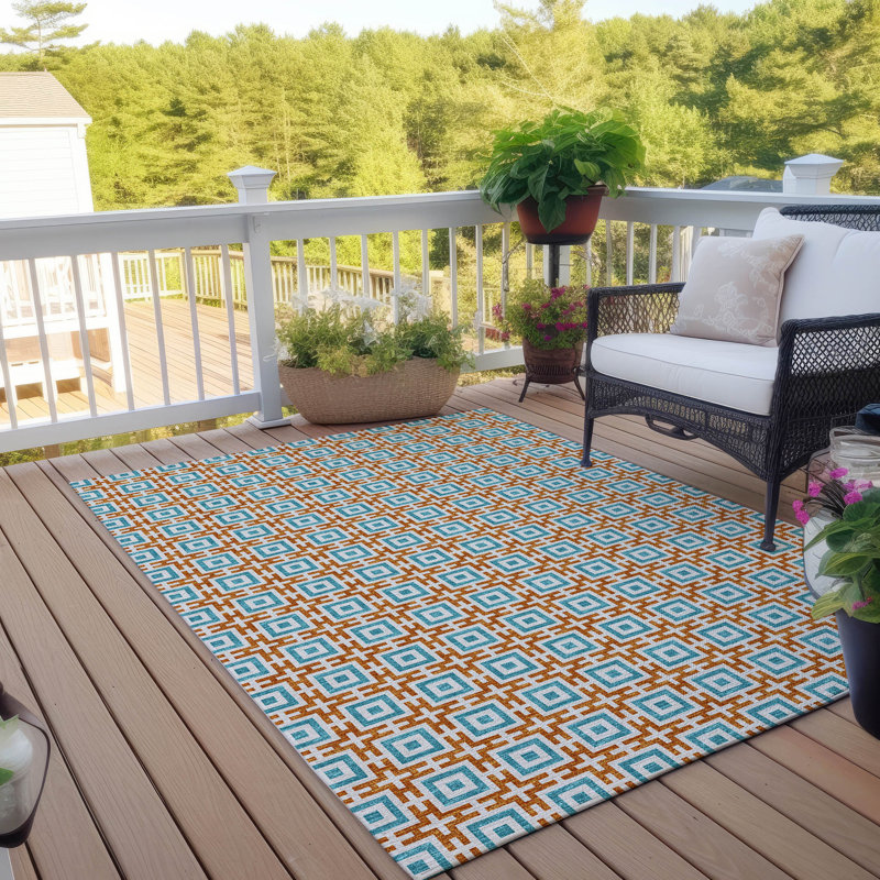 Tapis intérieur / extérieur Loreen avec envers antidérapant, Rectangle 3 pi x 5 pi
