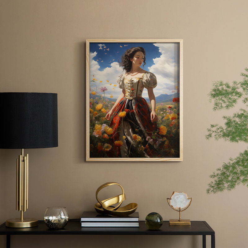 Reproduction encadrée WOMEN Series DI - bois massif, H 30 po x l 24 po