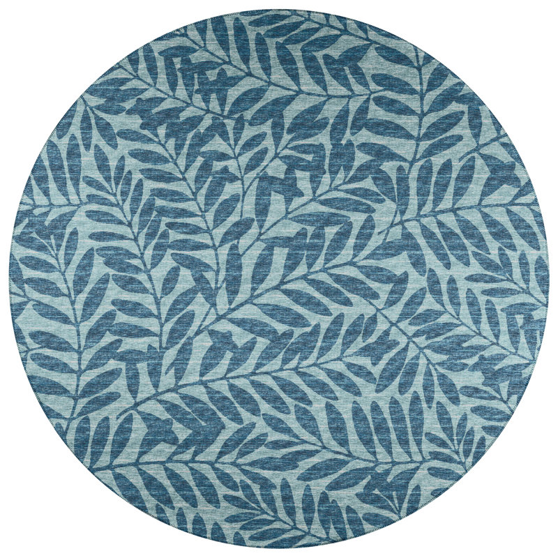 Tapis bleu Eshana, Rond 8 pi