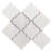 Stately Arabesque 11" x 12" Porcelain Marble Look Wall & Floor Tile-72531494