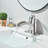 Brushed Nickel Bathroom Sink Faucet Waterfall Lavatory Vanity Mixer Taps w/Drain