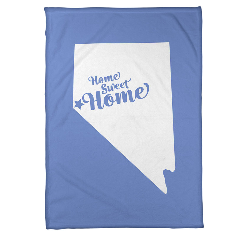 Jeté en polaire à la maison carson, l 62,5 po x L 82,5 po, bleu