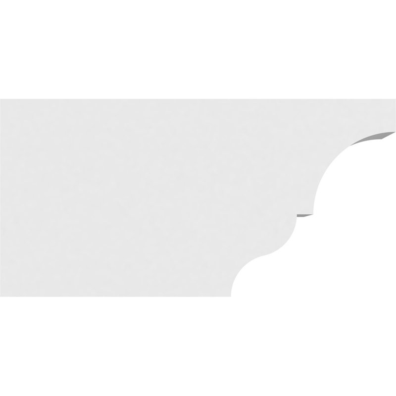 Standard Asheboro Architectural Grade PVC Rafter Tail, 6"H x 3"W x 12"D