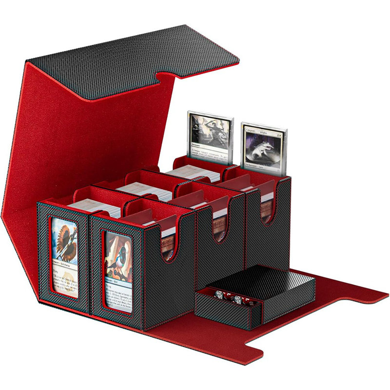 Deck Box For Trading Card, 7 In 1 Card Storage Box Fit...