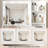 Vanity Desk With Mirror & Light, Large Drawer Three Level Storage Dresser, 3 Lighting Modes Adjustable Brightness, Bedroom Dressing Table(White)-1590774170