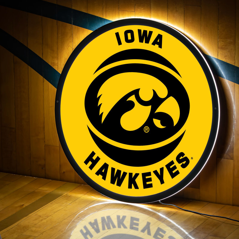 Enseigne murale 23 "NCAA Team, NCAA Iowa