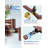 Commercial Wall Mount Brass Pot Filler Faucet with Double Joint Swing Arms-95097455