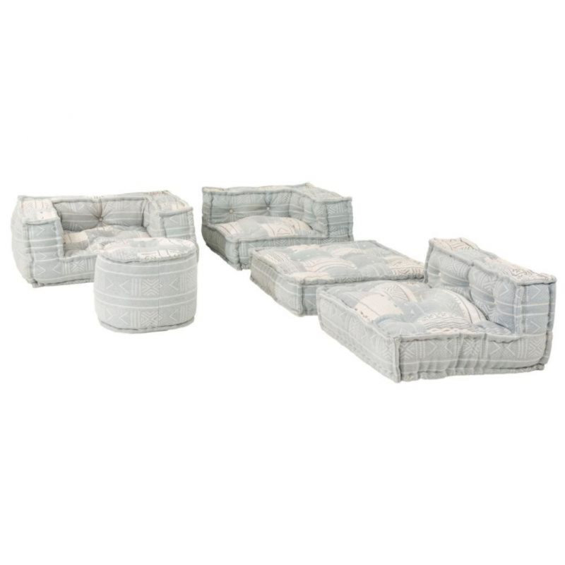 Square Floor Cushion, White