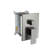 Dual Shower Head  10 Inch Wall Mounted Square Shower System With Roughin Valve, Brushed Nickel-126232152