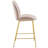 Scoop Gold Stainless Steel Leg Performance Velvet Counter Stool-221402084-231606493