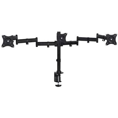 Mount-It! Triple Monitor Mount 3 Screen Desk Stand for LCD Computer Monitors for