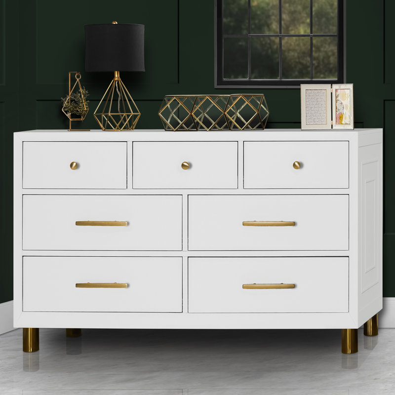 Kids 7 - Drawer Dresser, White