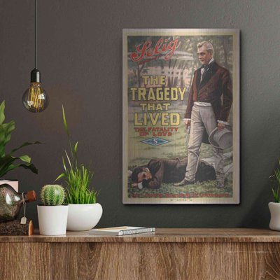'The Tragedy That Lived The Fatality Of Love (1914)' by Epic Portfolio, Metal Wall Art