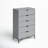 Capra 30" W 5-Drawer Wood Standard Dresser-621623364