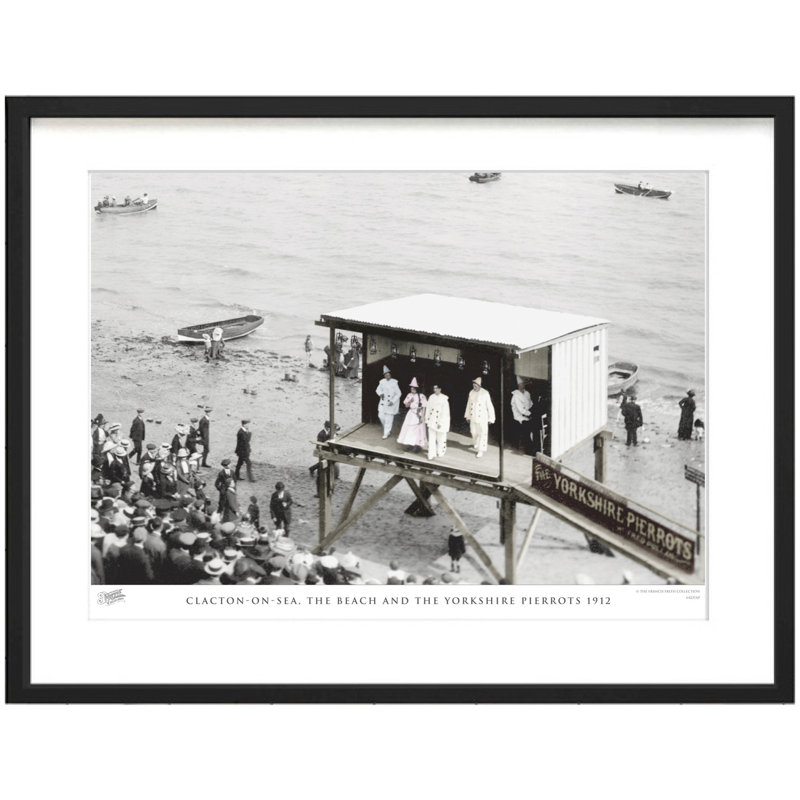 Clacton On Sea, The Beach And The Yorkshire Pierrots 1912 by Francis Frith - Single Picture Frame Print