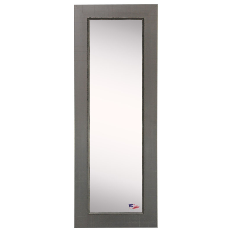 Pierpont Wood Flat Wall Mirror, 39" H x 39" W