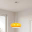Luminaire suspendu orange en verre à une tête (ampoule incluse)