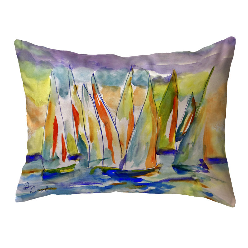 Outdoor Reversible Throw Pillow, 11" x 14"