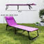 2 chaises longues de piscine pliantes, fauteuils inclinables d'extérieur relaxants avec dossier réglable et conception portable
