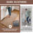 Kitchen Rugs Non Slip Washable, Rubber Backing Soft Chenille Braided Kitchen Mats For Floor, Super Absorbent Kitchen Runner Rug, Standing Mat Kitchen Sink Mat, Easy To Clean, Brown 17"X47"