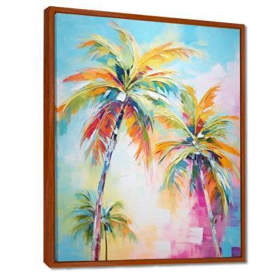 Kuerten Popart Palm Trees III - Palms & Palm Trees Framed Prints