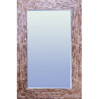 Miayla Wood Rectangle Wall Mirror