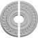 Wreath 16.25" H x 16.25" W x 1" D Ceiling Medallion