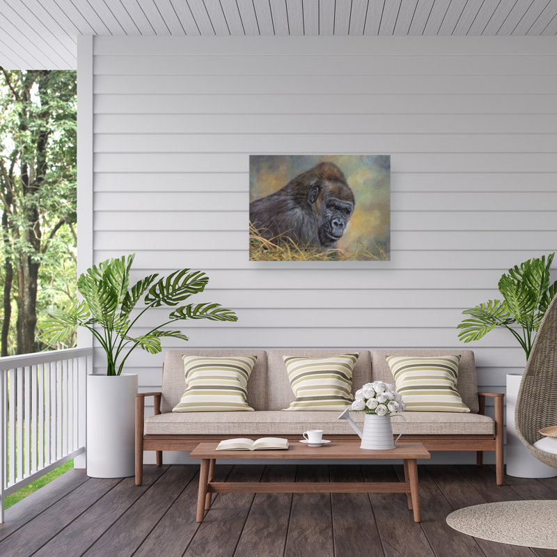 Toile d'extérieur David Stribble Gorilla, H 24 po x l 32 po