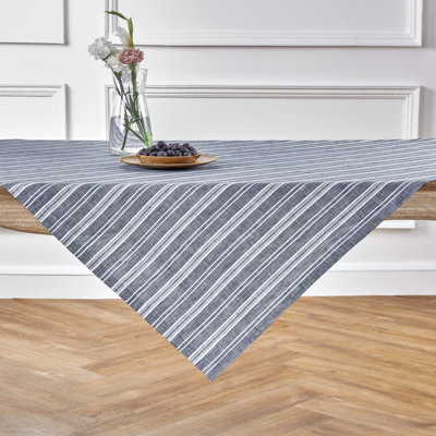 100% Pure Linen Table Throw - Chelsea Stripe