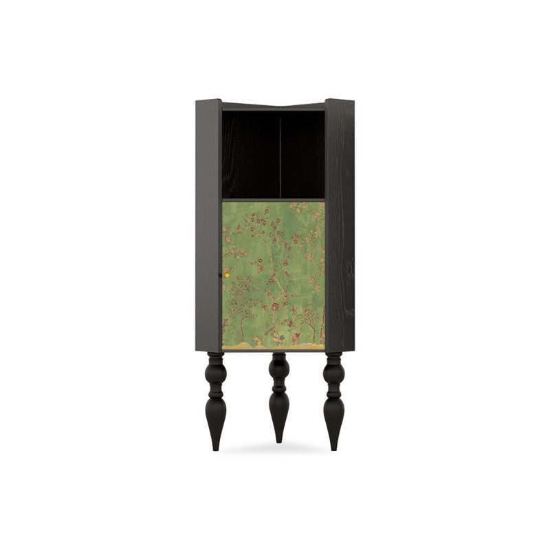 Armoire de coin en bois massif