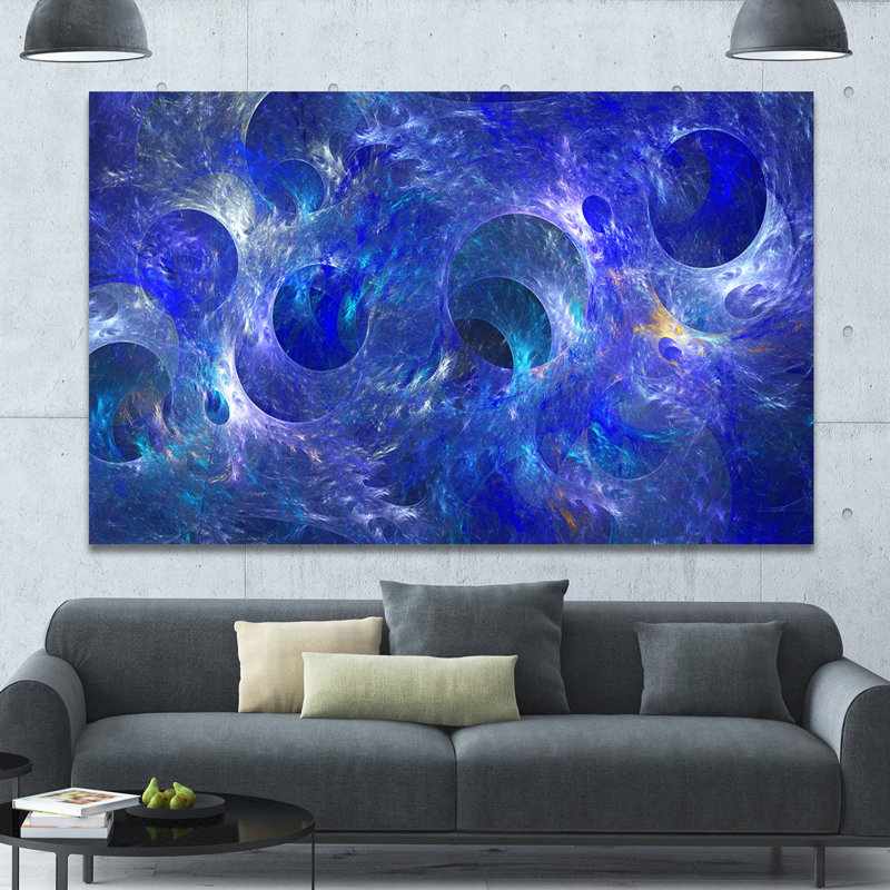 « clear blue texture glass glass », impression sur toile tendue, H 20 po x l 20 po x P 1 po