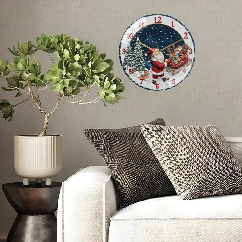 Horloge murale de Noël 12 po