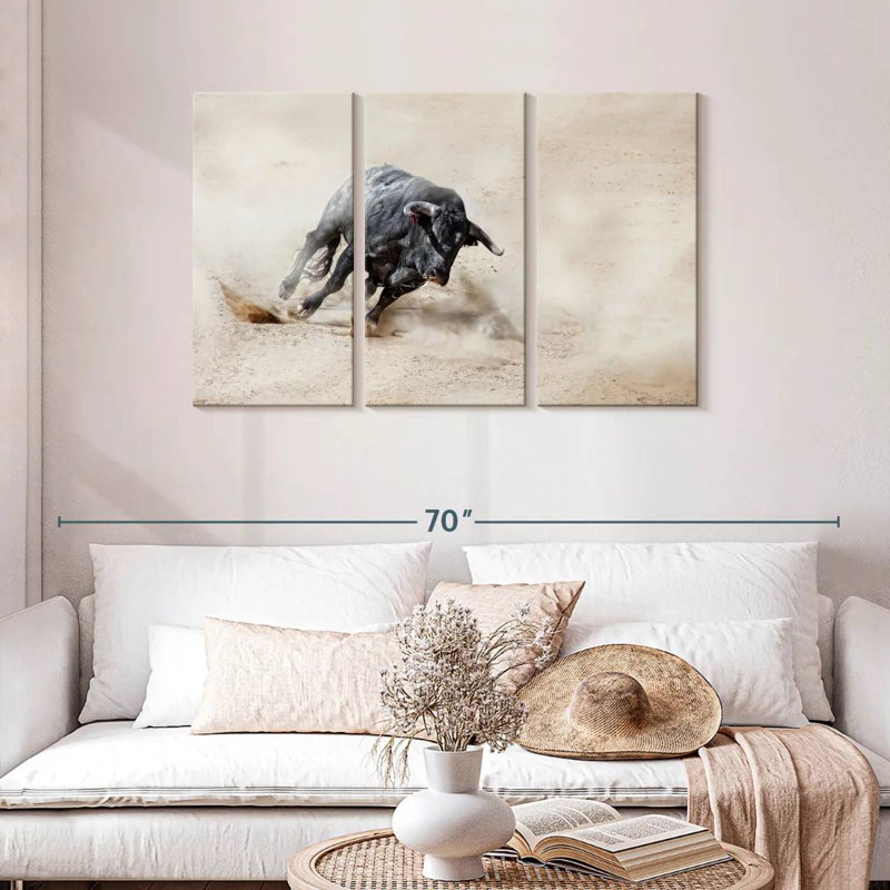 Charging Bull, 28" H x 45" W