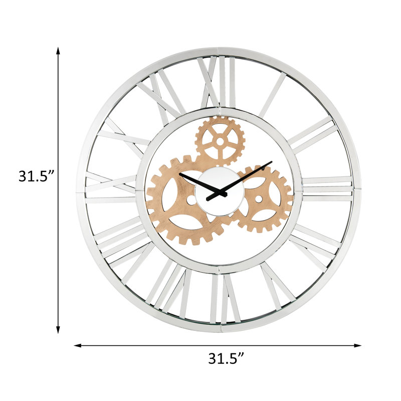 Horloge murale, miroir