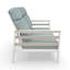 Causeuse d'extérieur en métal avec coussin Sunbrella Townsend-116227636-116227644