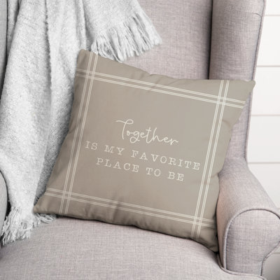 Housse de coussin carrée extérieure favorite place
