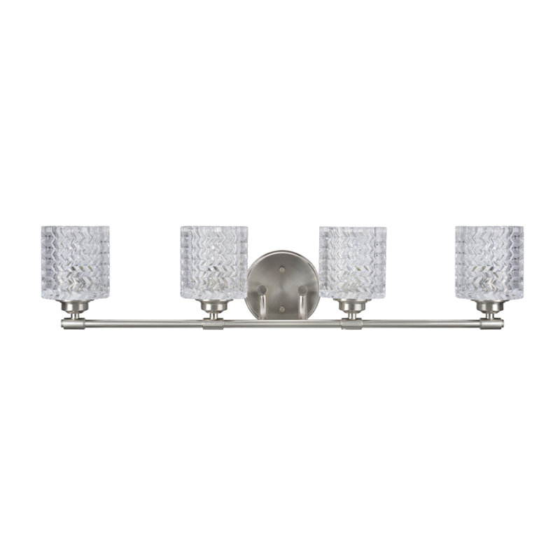 Éclairage pour meuble-lavabo 4 lumières en métal Kirksey