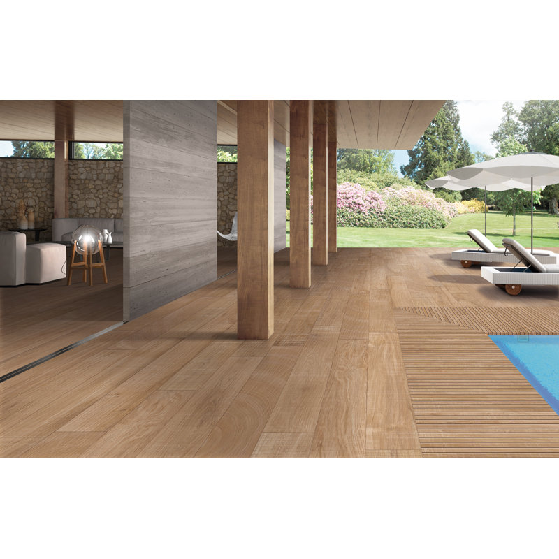 Carreau de porcelaine pour plancher et mur 24 po x 47 po, Naturel