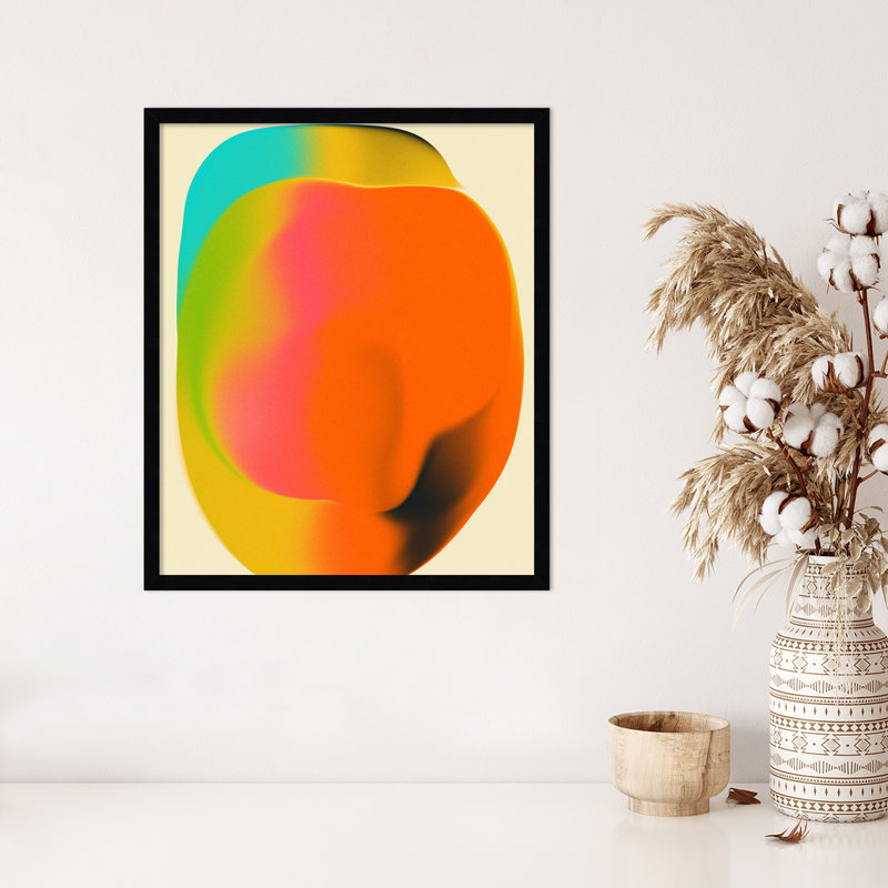 «Smudge 2» par Jazzberry Blue - impression d'un seul cadre, Cadre noir, H 25 po x l 21 po
