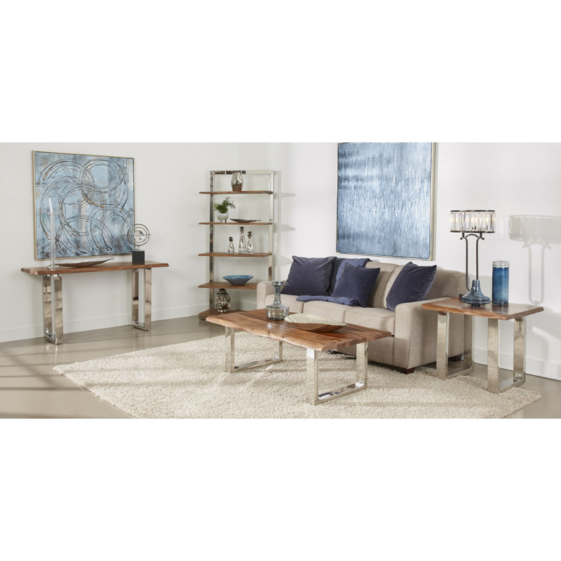 Solid Wood Top Coffee Table